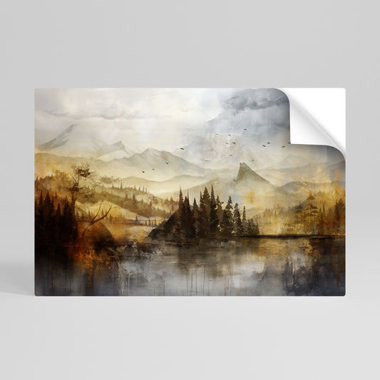 AUTUMN AURA Självhäftande Horisontell Poster