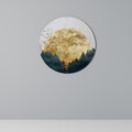 RISING MOON Round Wall Art