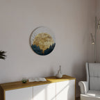 RISING MOON Round Wall Art