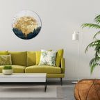 RISING MOON Round Wall Art