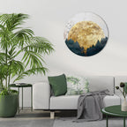 RISING MOON Round Wall Art