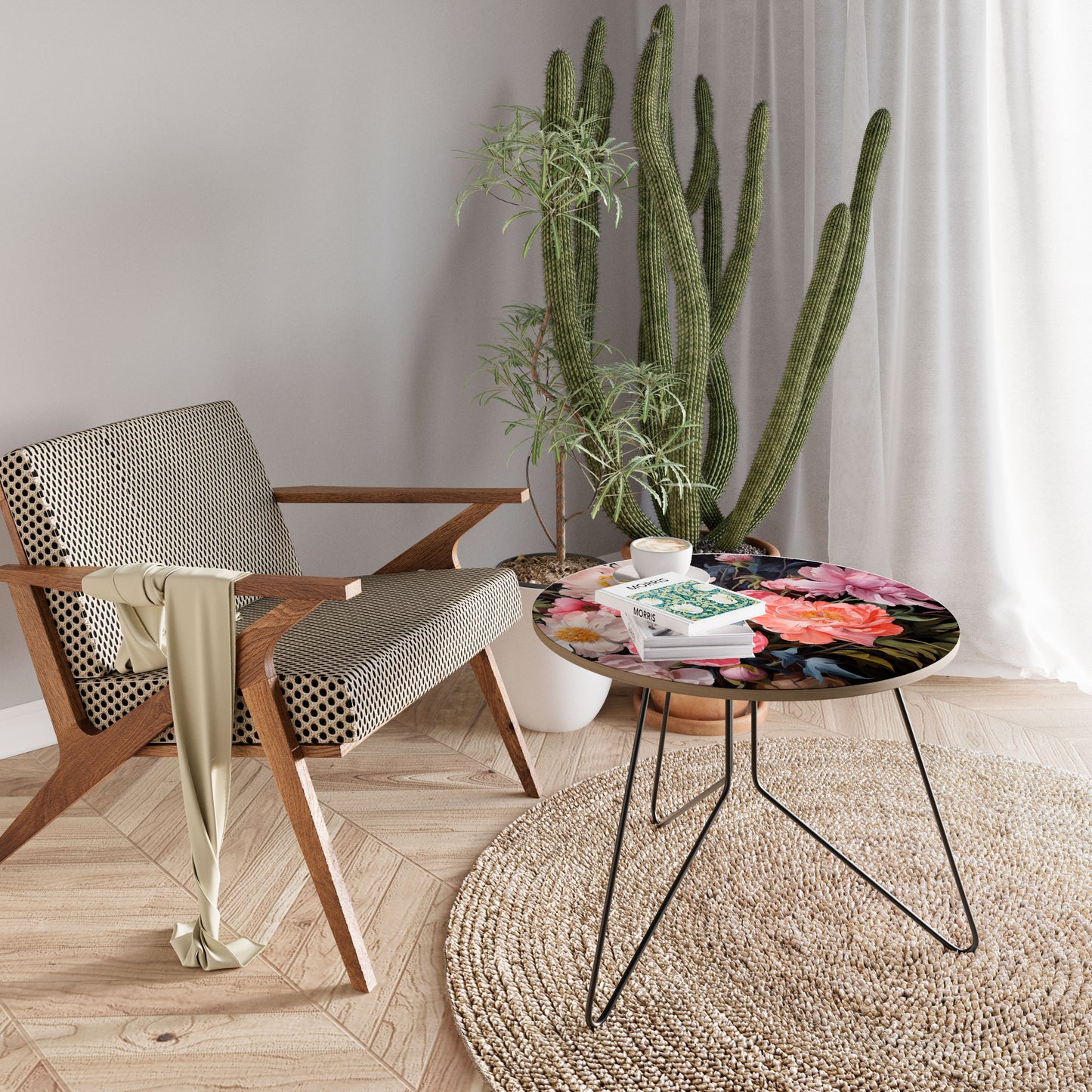 PEONIES BLOSSOM Large Coffee Table