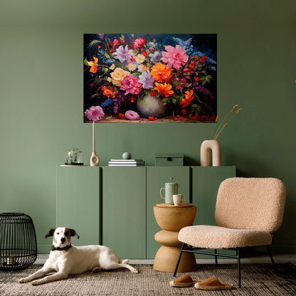 EUPHORIC BOUQUET Peel and Stick Horizontal Poster