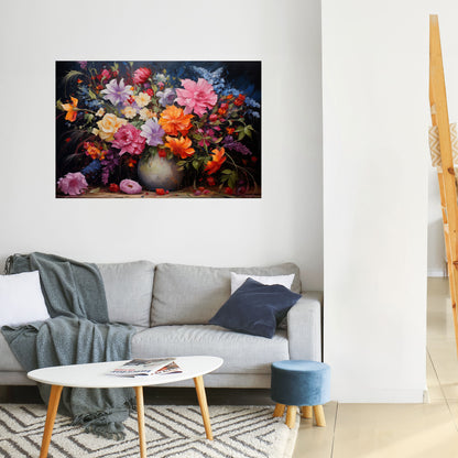 EUPHORIC BOUQUET Peel and Stick Horizontal Poster