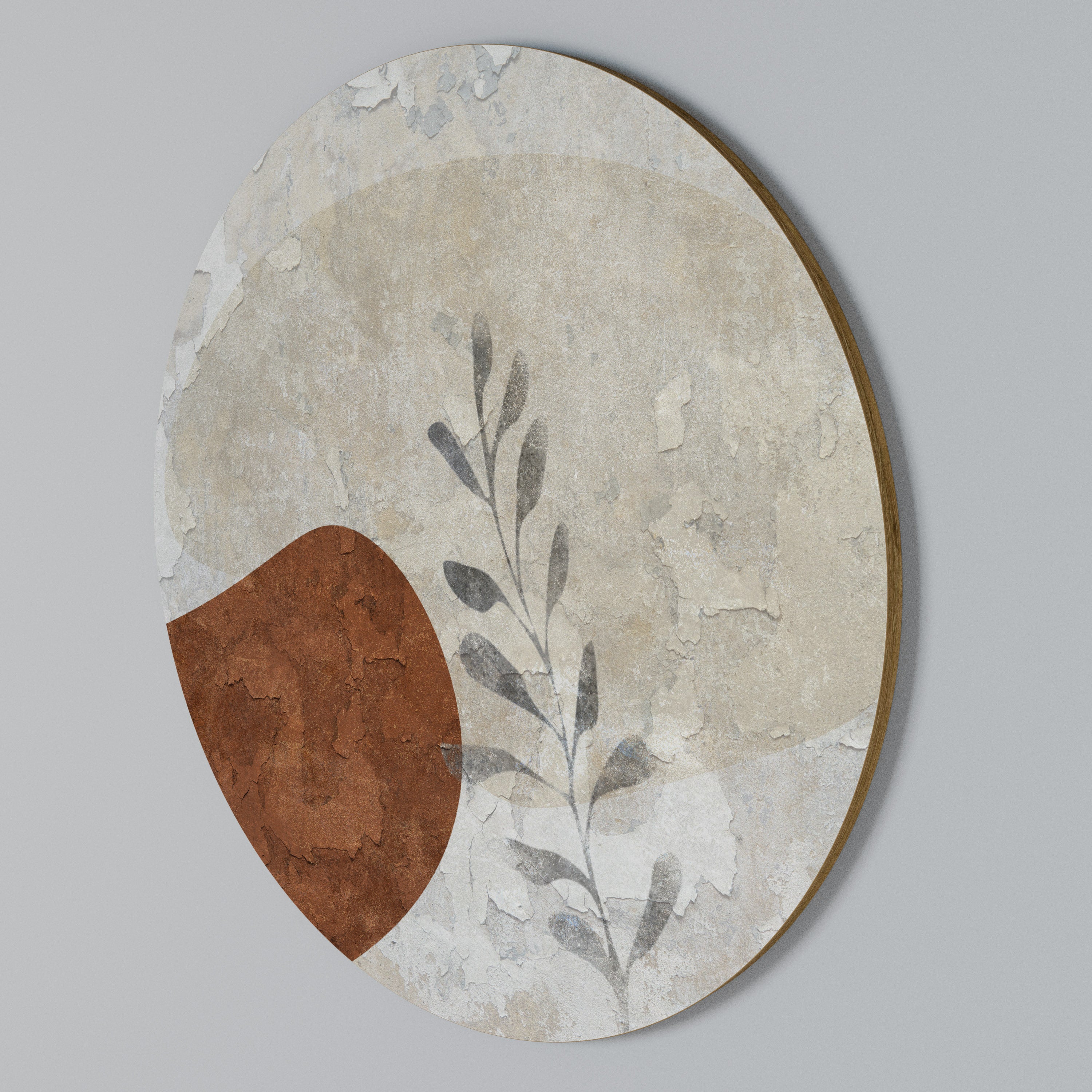SINGLE SPRIG Rund väggdekor