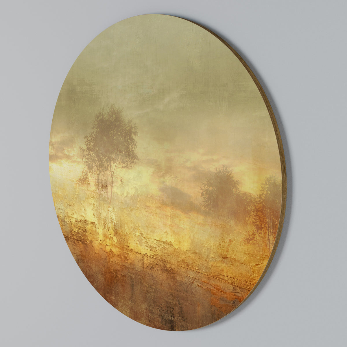 AMBER DREAMSCAPE Rund väggdekor