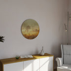 AMBER DREAMSCAPE Round Wall Art