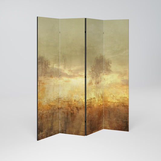 AMBER DREAMSCAPE Dekorativ rumsavdelare med 4 paneler