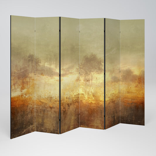 AMBER DREAMSCAPE Decorative 6-Panel Room Divider