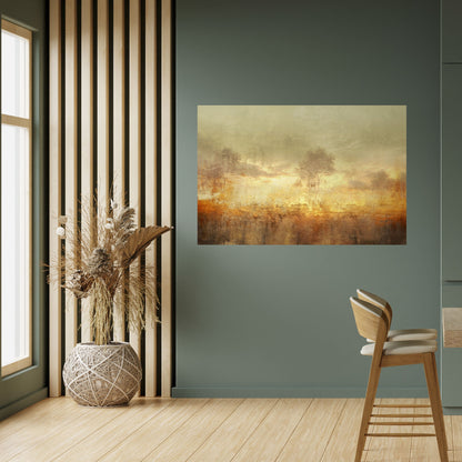 AMBER DREAMSCAPE Peel and Stick Horizontal Poster