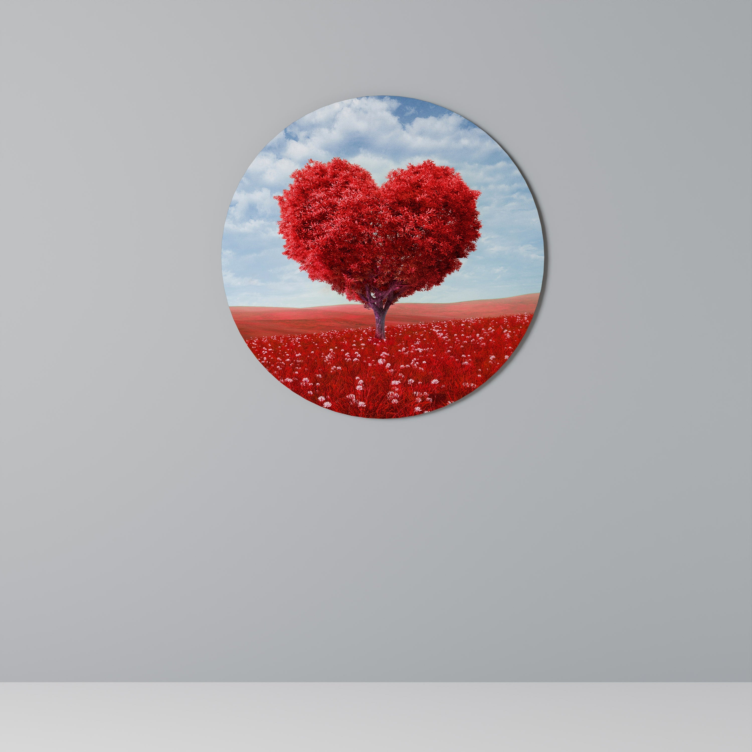 LOVE’S EMBRACE Round Wall Art
