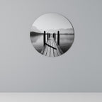 WALK INTO THE DEEP Round Wall Art