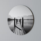 WALK INTO THE DEEP Round Wall Art