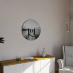 WALK INTO THE DEEP Round Wall Art