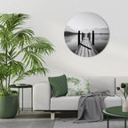 WALK INTO THE DEEP Round Wall Art