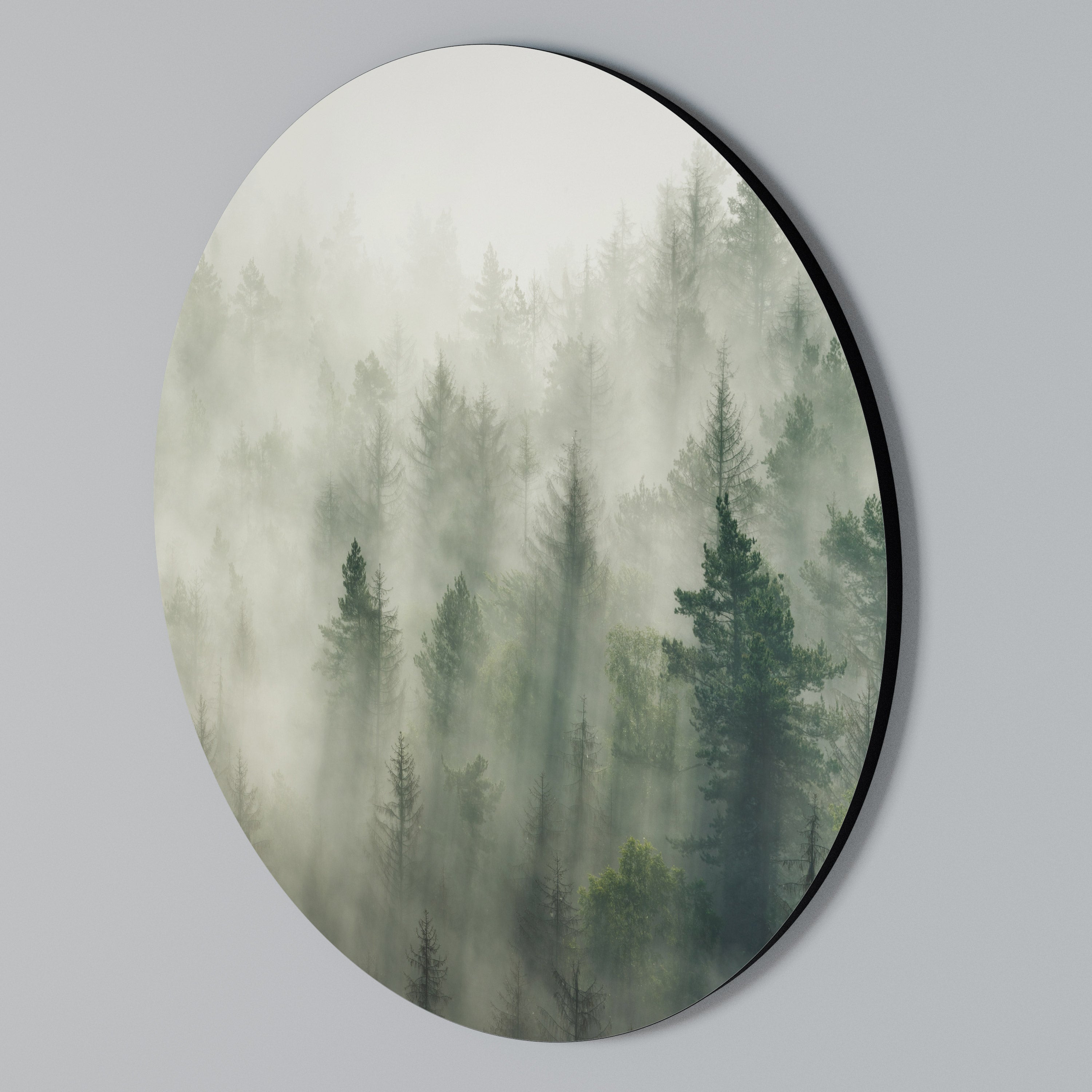MISTY FOREST Rund väggdekor