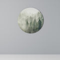 MISTY FOREST Round Wall Art