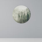 MISTY FOREST Round Wall Art