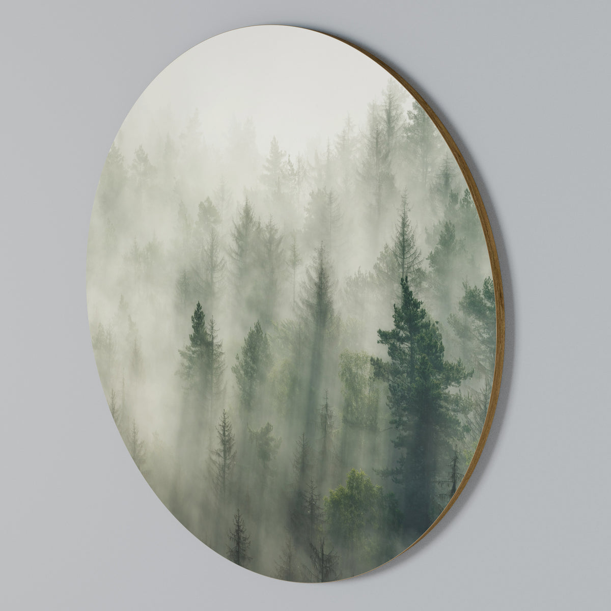 MISTY FOREST Rund väggdekor