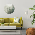 MISTY FOREST Round Wall Art