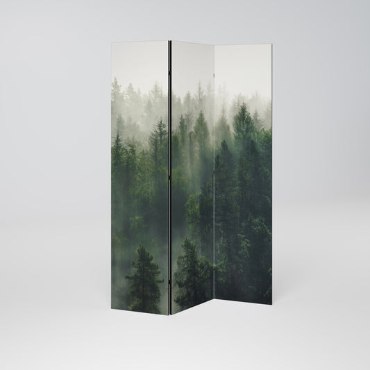 MISTY FOREST Dekorativ rumsavdelare med 3 paneler