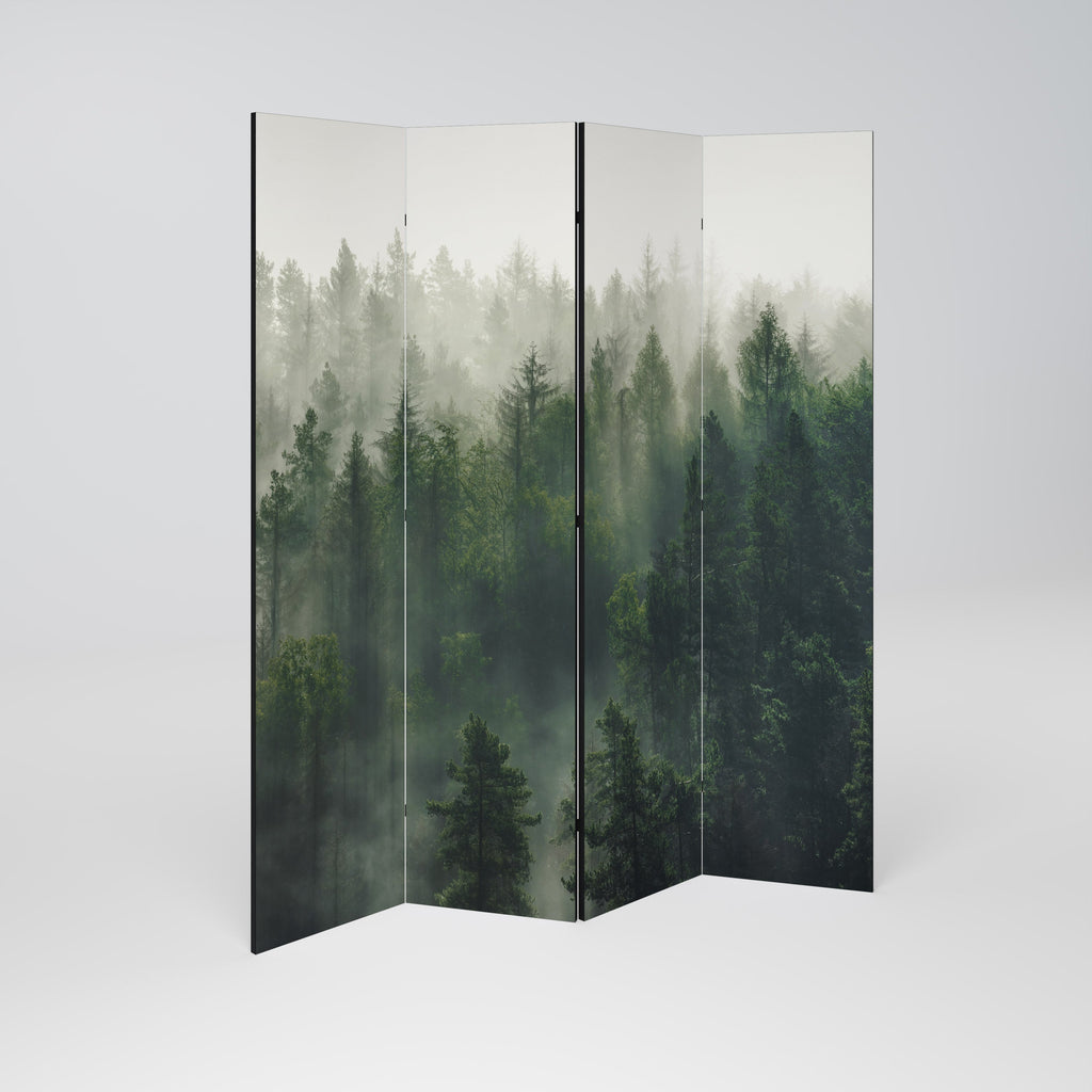 MISTY FOREST Dekorativ rumsavdelare med 4 paneler