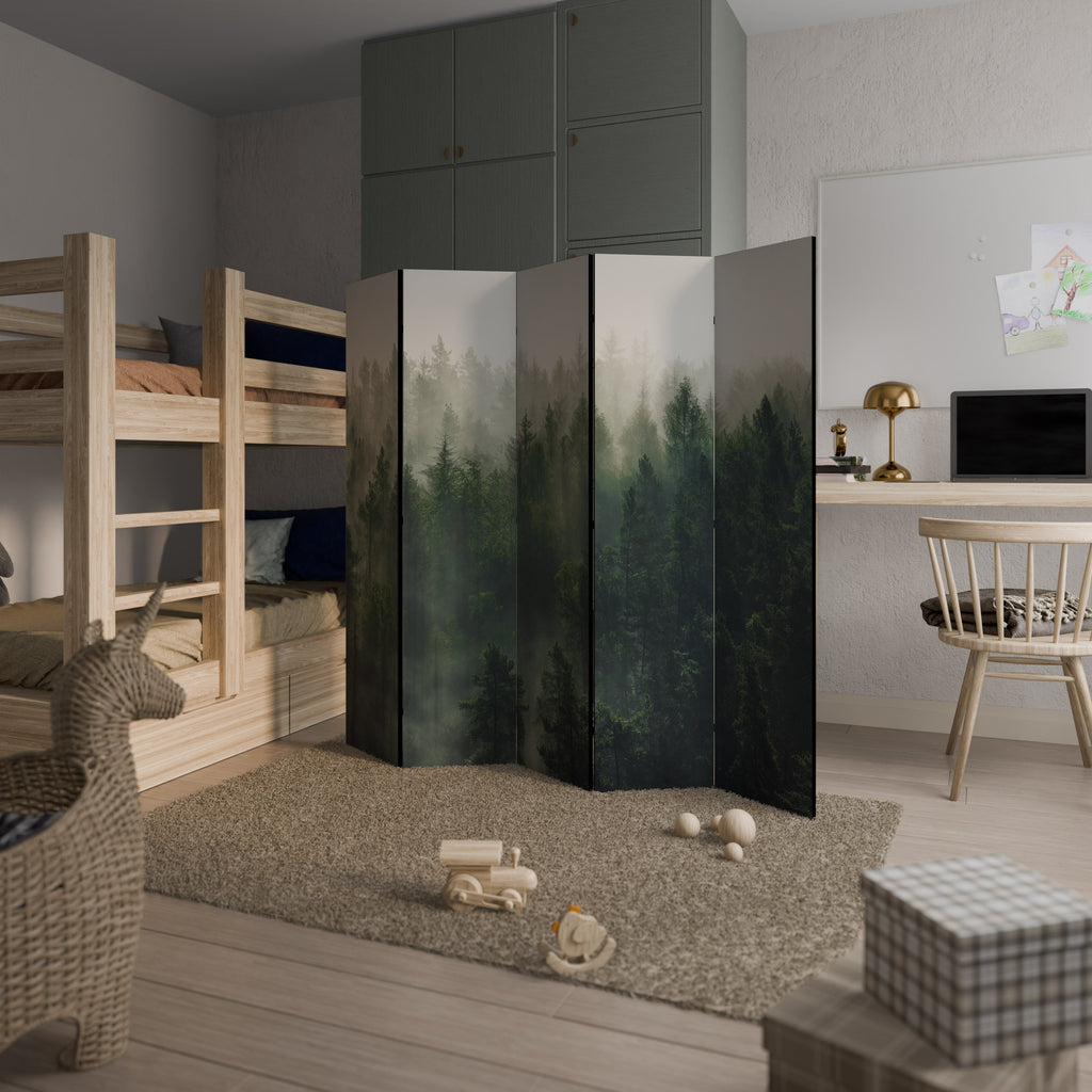 MISTY FOREST Dekorativ rumsavdelare med 5 paneler