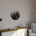 MISTY HIGHLANDS Round Wall Art