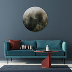 MISTY HIGHLANDS Round Wall Art