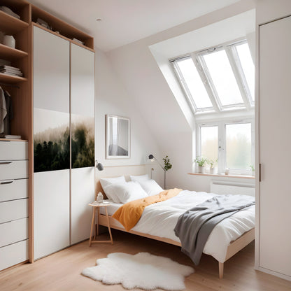 MISTY HIGHLANDS horisontell affisch med självhäftande motiv