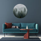 FOGGY CREST Round Wall Art