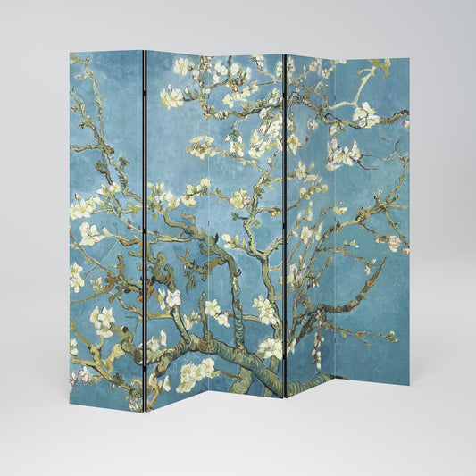 ALMOND BLOSSOM Decorative 5-Panel Room Divider