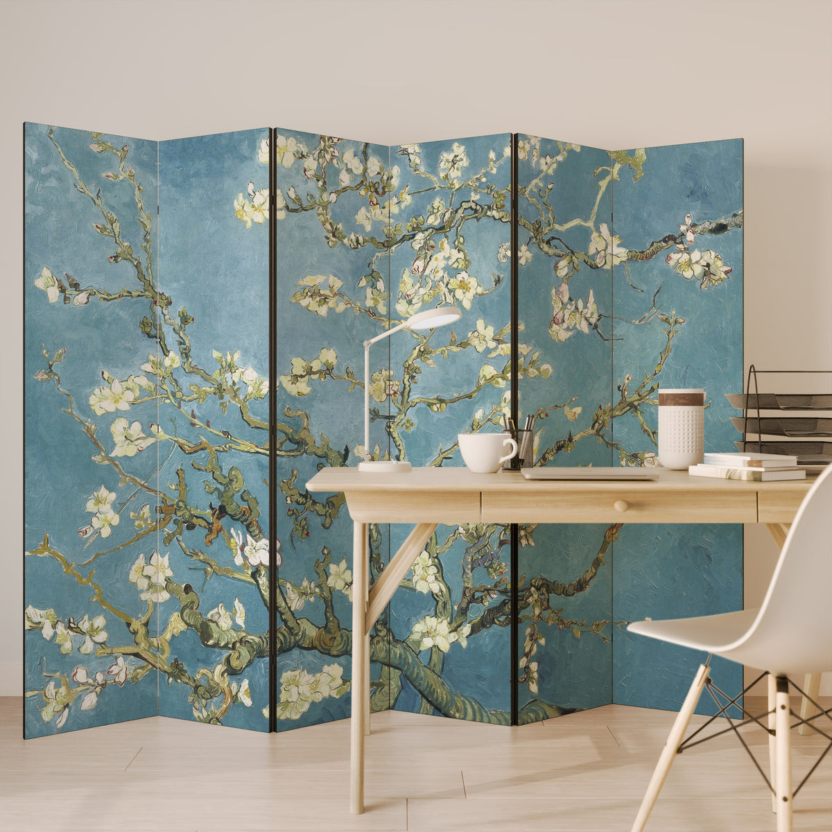 ALMOND BLOSSOM Rumsavdelare 6 paneler