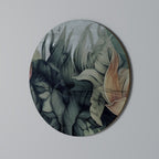 CRASHED LEAVES Round Wall Art