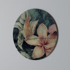 CRASHED LILY Round Wall Art