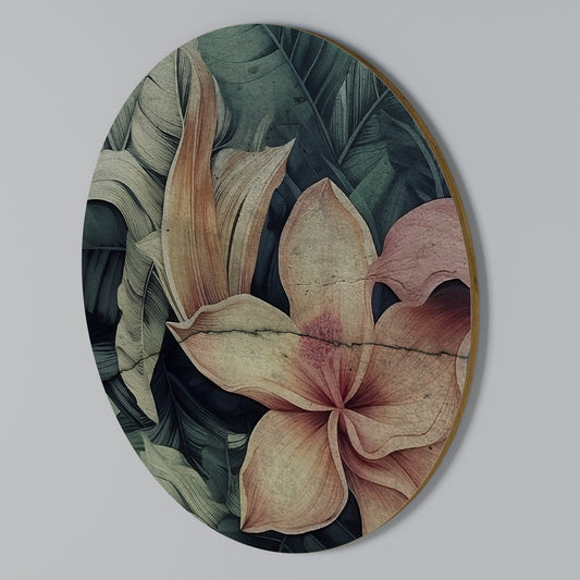 CRASHED LILY Round Wall Art