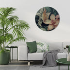 CRASHED LILY Round Wall Art