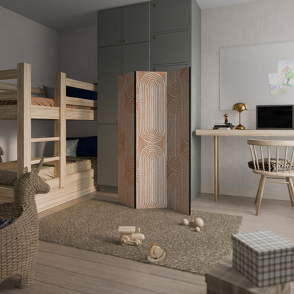 Dekorativ rumsavdelare med 3 paneler GEOMETRISK GLEAM