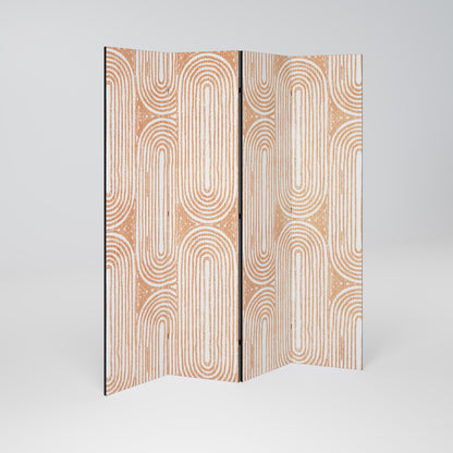 GEOMETRIC GLEAM Decorative 4-Panel Room Divider