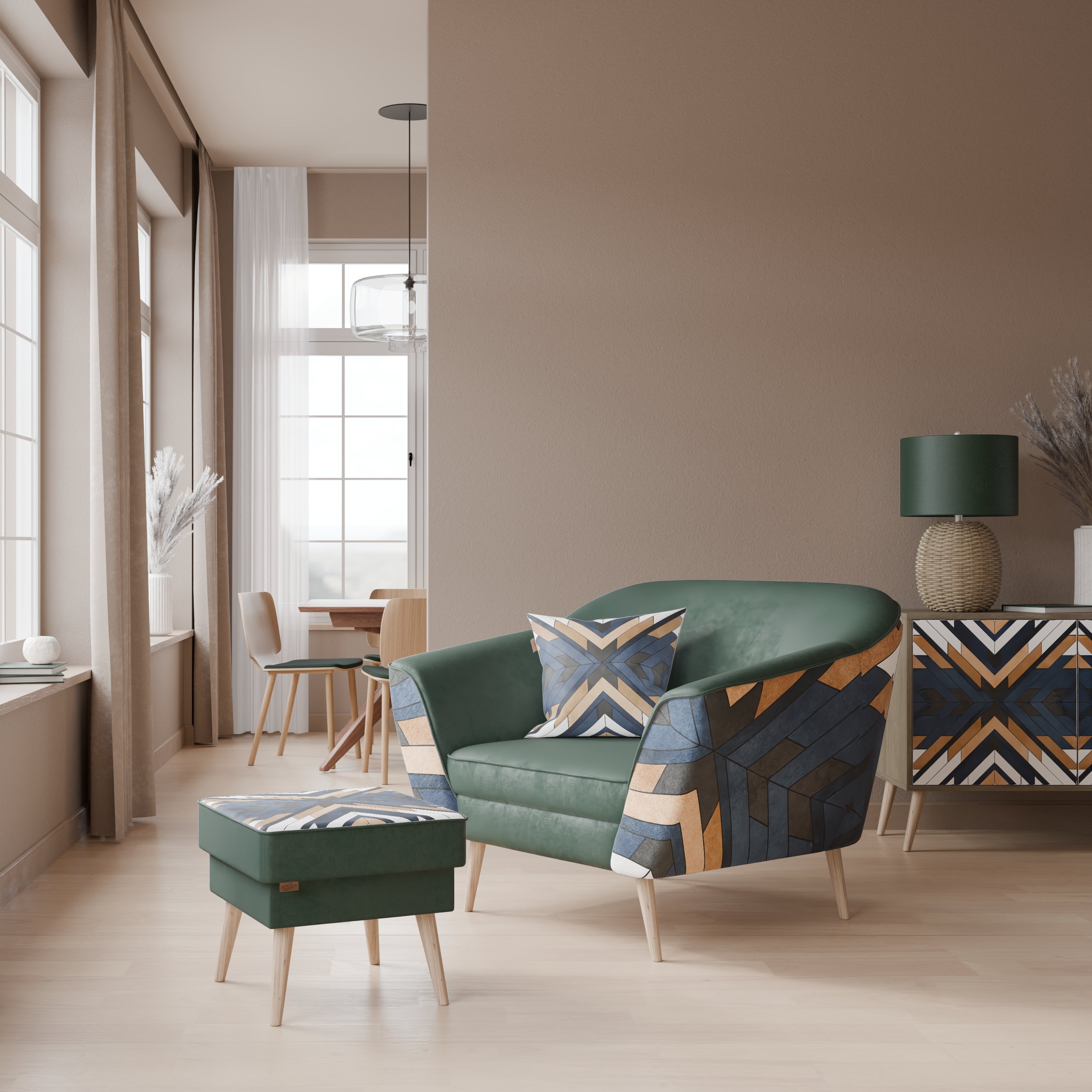 ARTFUL GEOMETRI AURORA Fåtölj