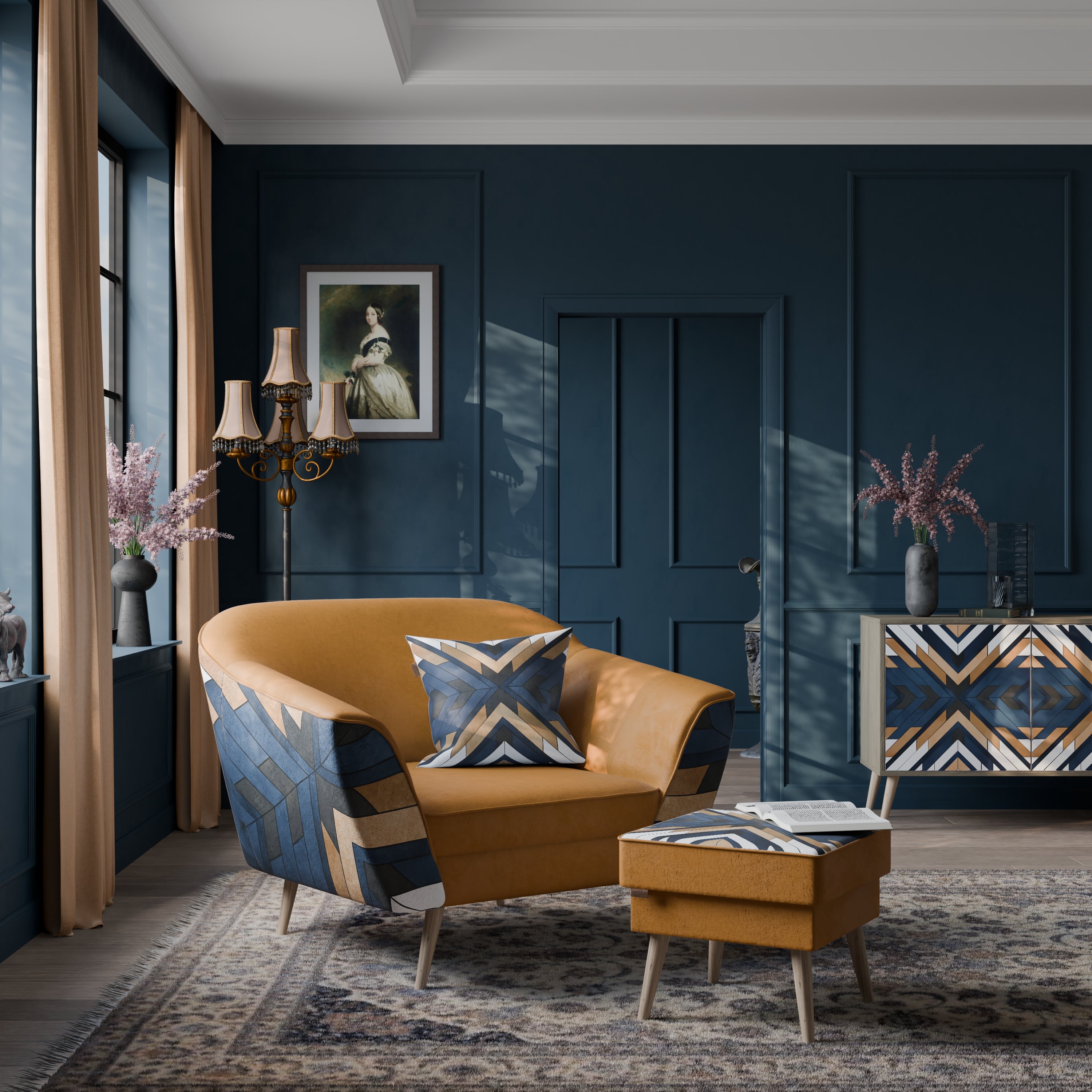 ARTFUL GEOMETRI AURORA Fåtölj