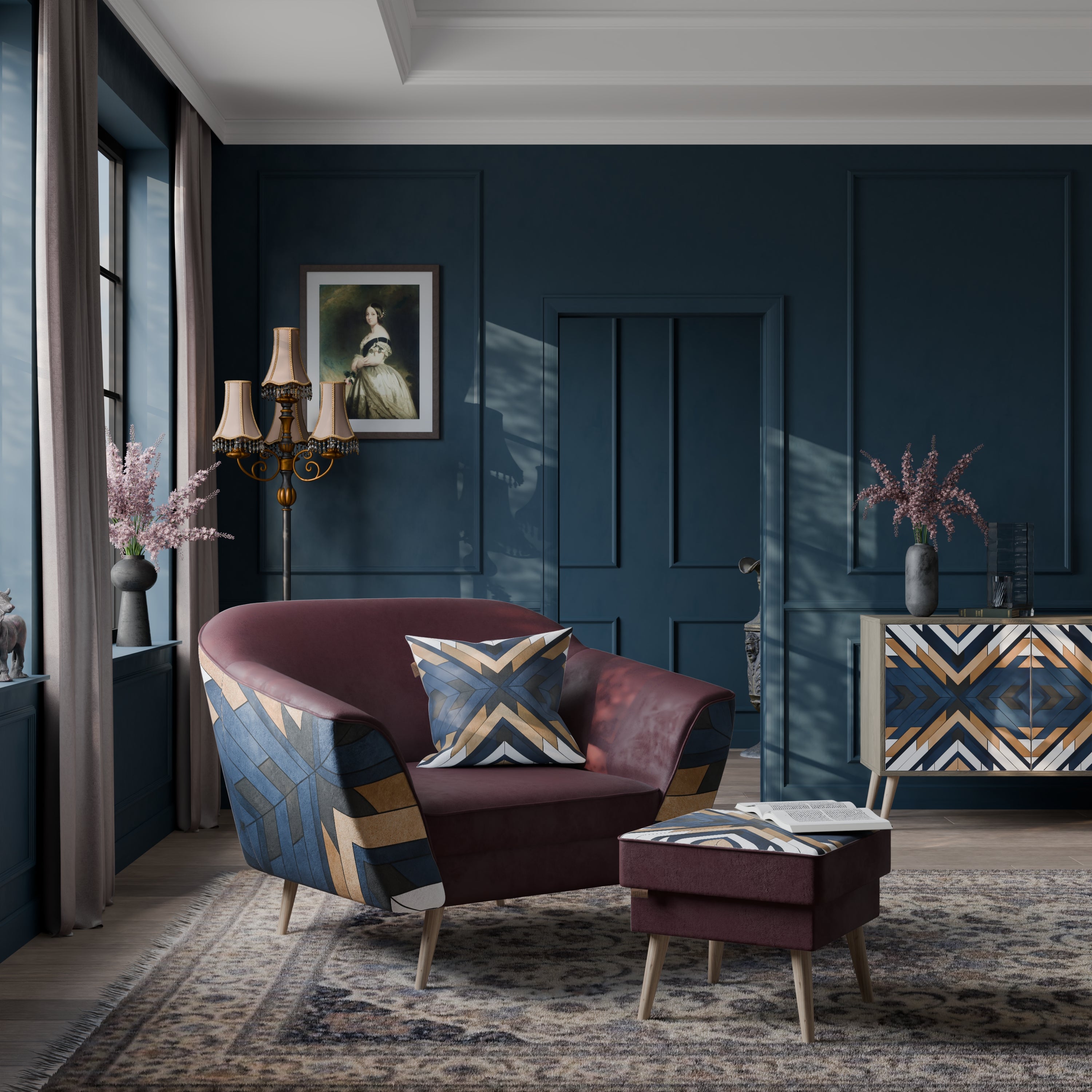 ARTFUL GEOMETRY AURORA Armchair