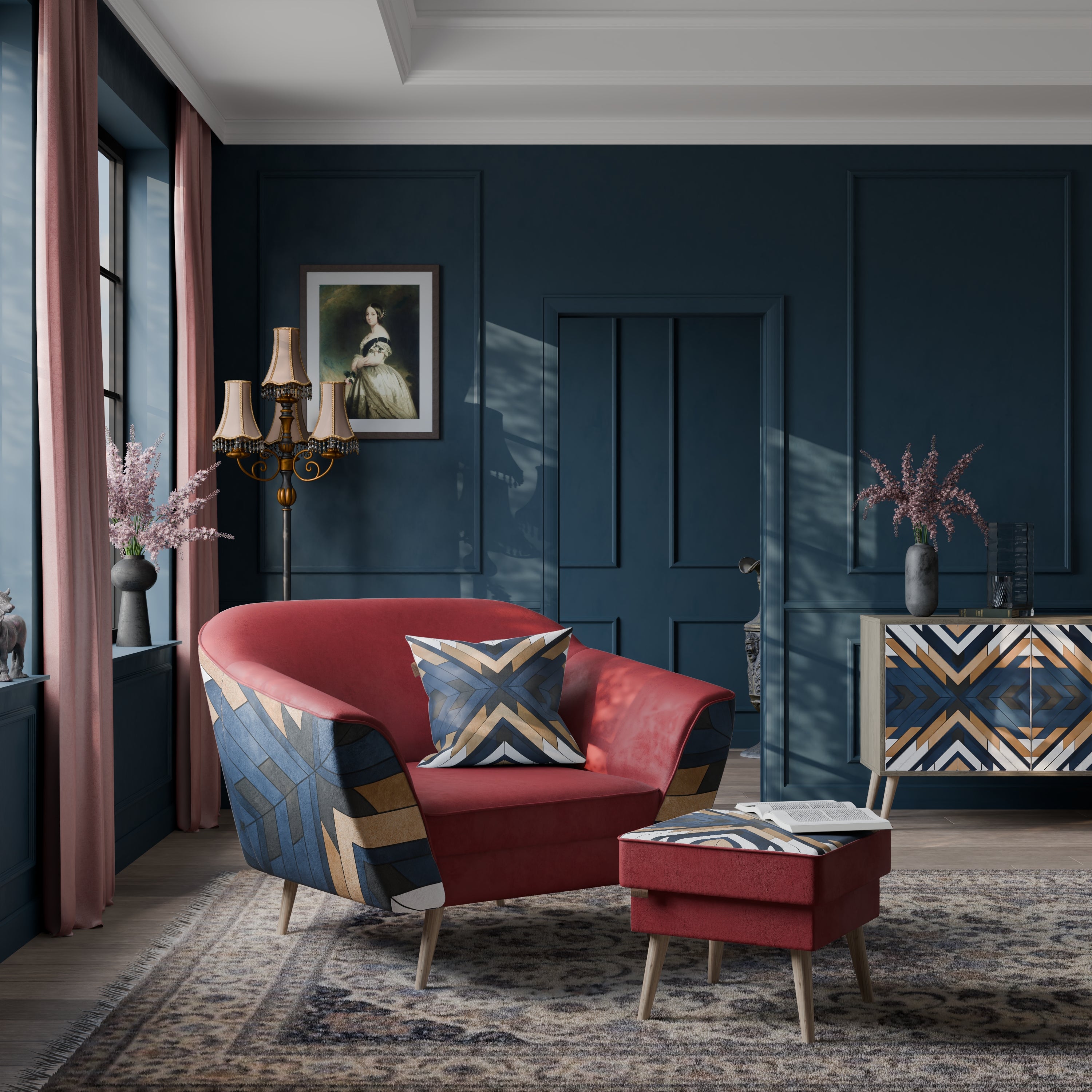 ARTFUL GEOMETRI AURORA Fåtölj