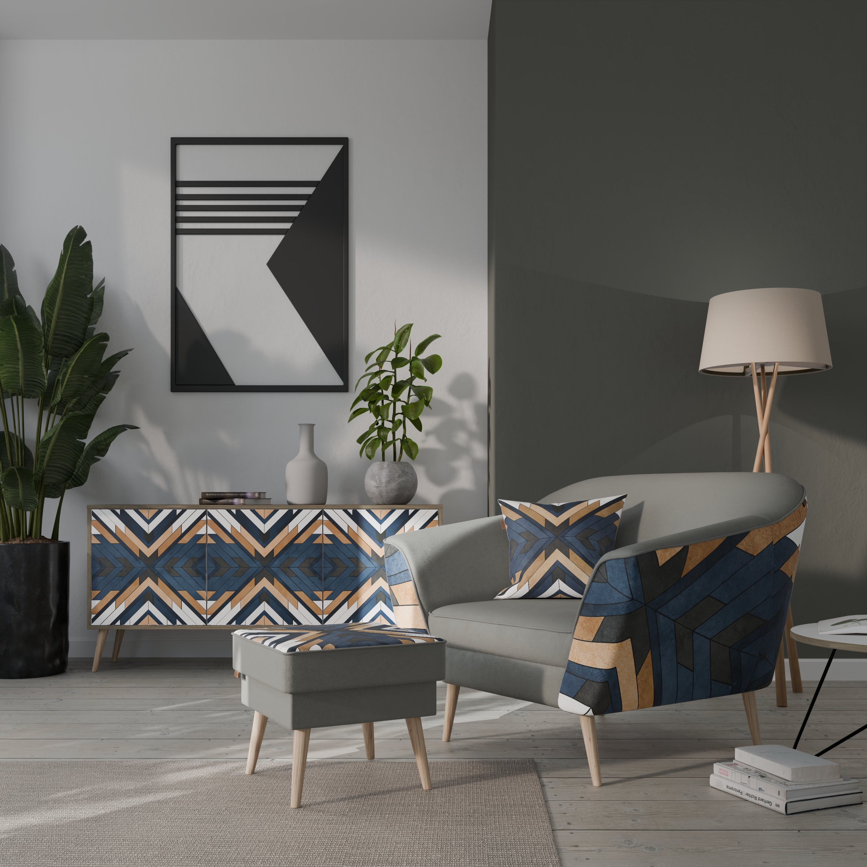 ARTFUL GEOMETRI AURORA Fåtölj