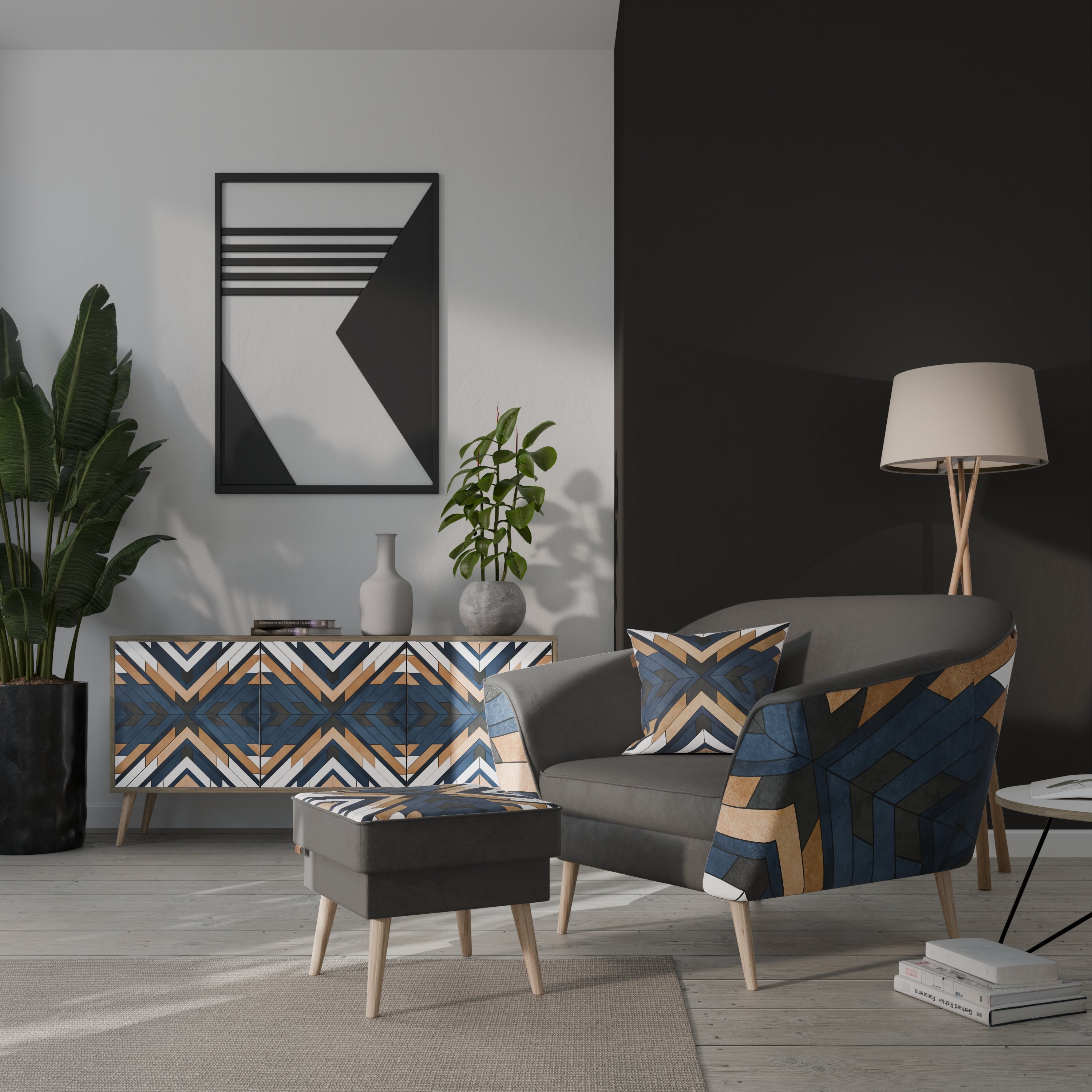 ARTFUL GEOMETRI AURORA Fåtölj