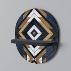 ARTFUL GEOMETRY Oval konsthylla i svart finish