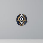 ARTFUL GEOMETRY Oval konsthylla i ekeffekt