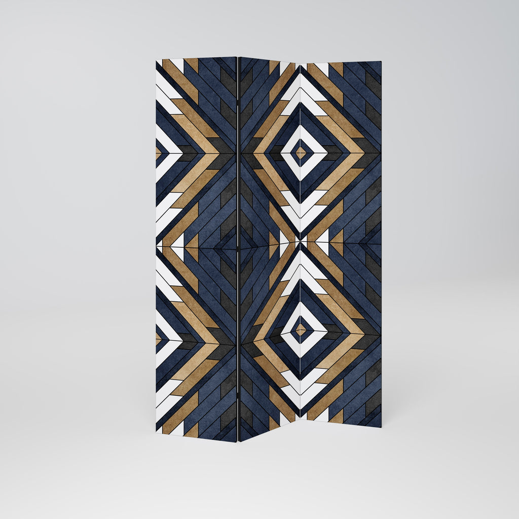ARTFUL GEOMETRI Dekorativ rumsavdelare med 3 paneler