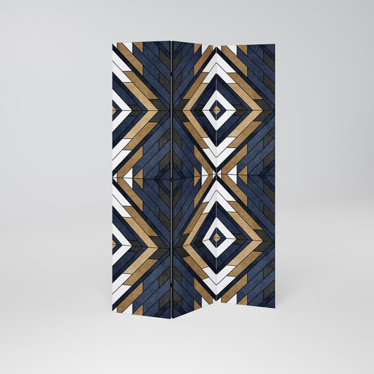 ARTFUL GEOMETRI Dekorativ rumsavdelare med 3 paneler