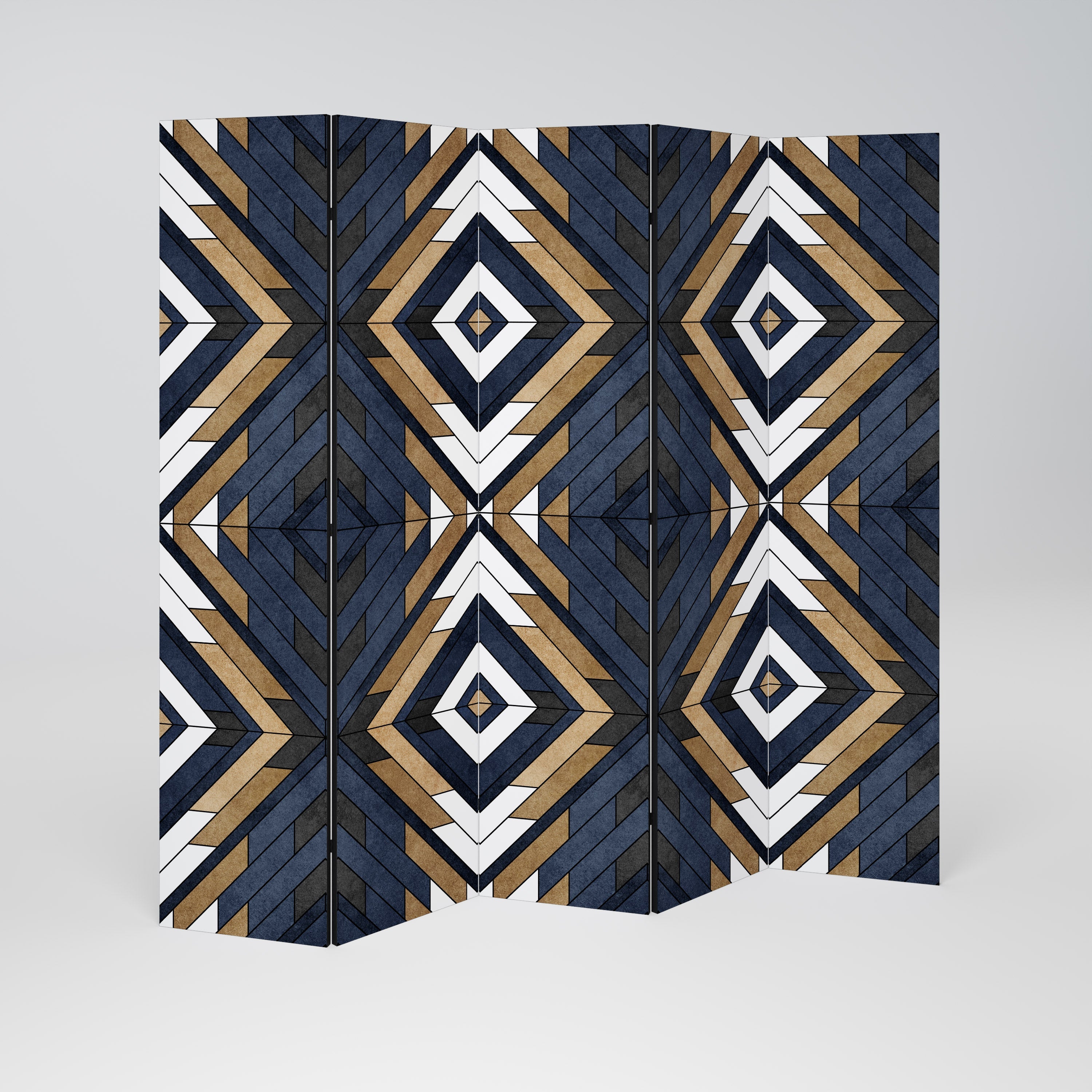 ARTFUL GEOMETRI Dekorativ rumsavdelare med 5 paneler